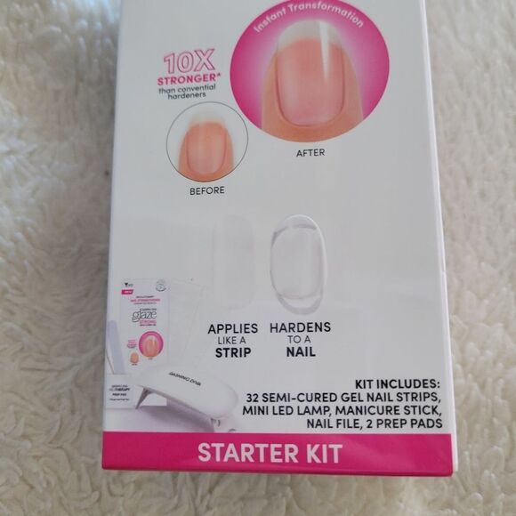 BRAND NEW IN BOX Dashing Diva Glaze semi cured nail set with LED Lamp - Picture 3 of 7